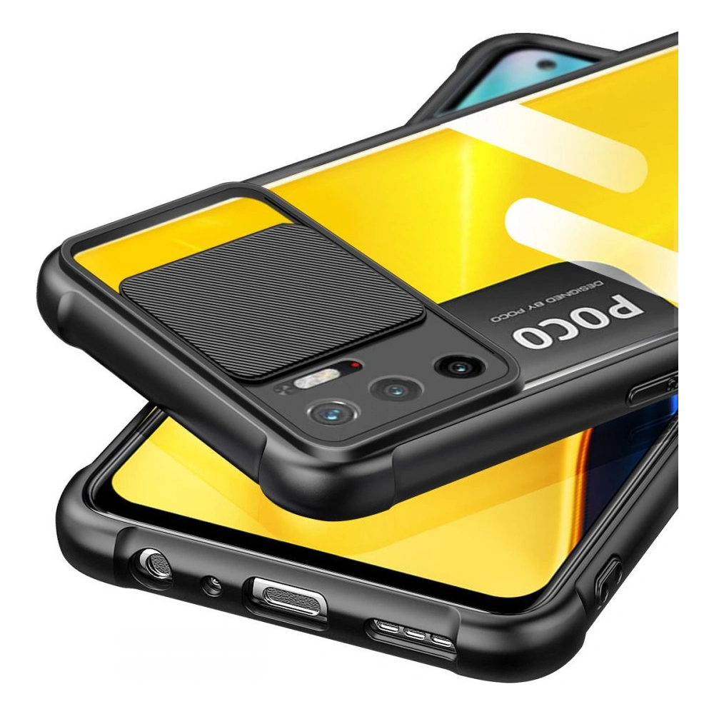 Etui Tech-Protect Camshield POCO M3 Pro 5G/Redmi Note 10 5G Black