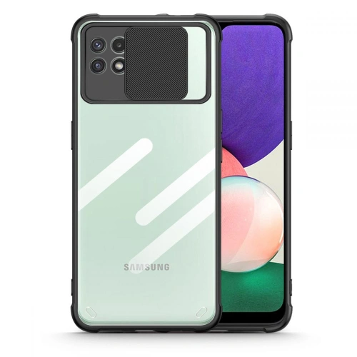Kup Etui Tech-Protect Camshield Samsung Galaxy A22 5G Fekete - THP575BLK - {ean13} - Sklep Home Screen