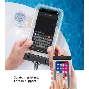 Kup Etui vodotěsné Tech-Protect Univerzální vodotěsný obal Černý/průhledný - THP584BLKCL - {ean13} - Sklep Home Screen