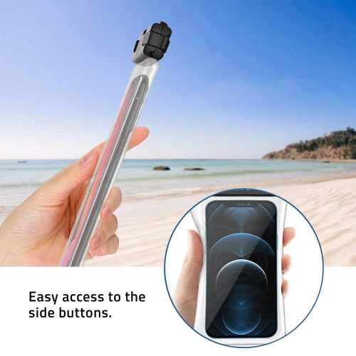 Kup Wasserdichtes Case Tech-Protect Universelles wasserdichtes Case Schwarz/Klar - THP584BLKCL - {ean13} - Sklep Home Screen