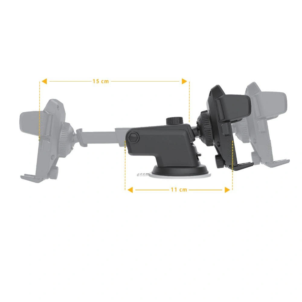 Uchwyt samochodowy Tech-Protect V2 Dash & Windshield Car Mount Black