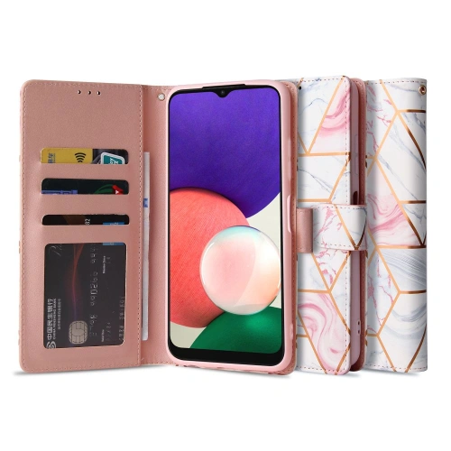 Kup Etui Tech-Protect Wallet Samsung Galaxy A22 5G Marmură - THP589MRB - {ean13} - Sklep Home Screen