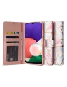 Case Tech-Protect Wallet Samsung Galaxy A22 5G Marmor