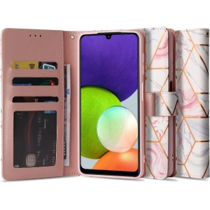 Tech-Protect Wallet Samsung Galaxy A22 4G Marble