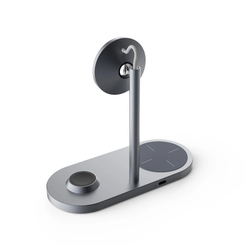 Kup Încărcător wireless Tech-Protect A22 3in1 Magnetic MagSafe Wireless Charger Grey - THP609GRY - {ean13} - Sklep Home Screen
