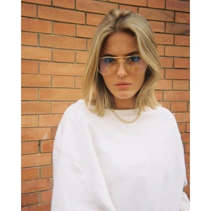Meller Blue Light Blocking Computer Glasses Ashia Gold