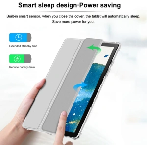 Kup Etui Infiland Smart Stand Samsung Galaxy Tab A7 10.4 Ezüst - INF004SLV - {ean13} - Sklep Home Screen