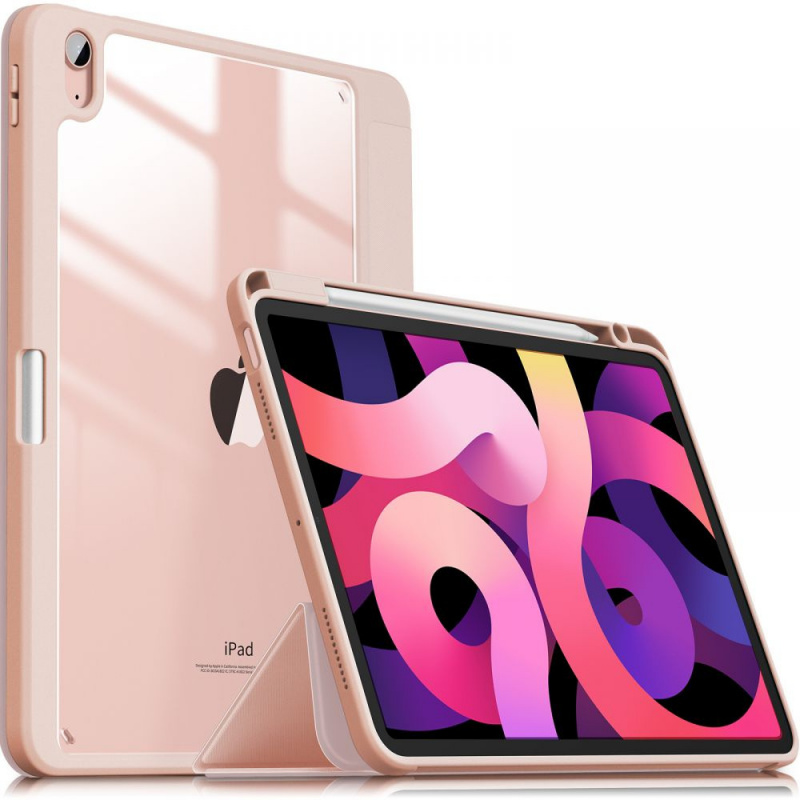 Etui Infiland Crystal Case Apple iPad Air 10.9 2020/2022 (4. i 5. generacji) Pink