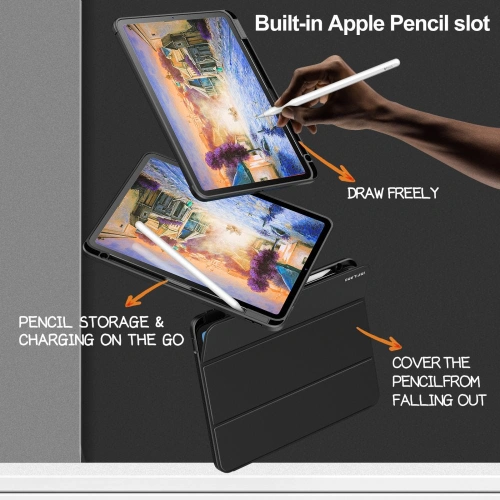 Kup Etui Infiland Crystal Case Apple iPad Air 10.9 2020/2022 (generatia a 4-a si a 5-a) / iPad Air 11 2024 (generatia a 6-a) Negru - INF006BLK - {ean13} - Sklep Home Screen
