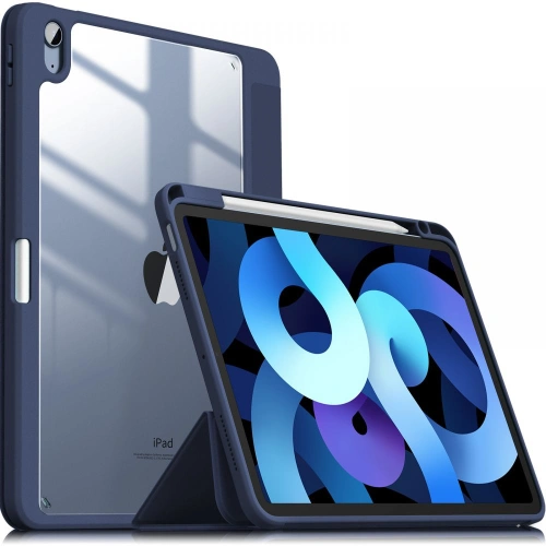 Kup Etui Infiland Crystal Case Apple iPad Air 10.9 2020/2022 (a 4-a și a 5-a generație) / iPad Air 11 2024 (a 6-a generație) Albastru închis - INF007NAVBLU - {ean13} - Sklep Home Screen