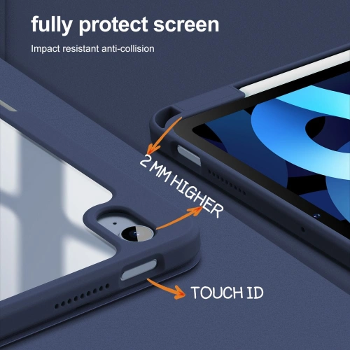 Kup Case Infiland Crystal Case Apple iPad Air 10.9 2020/2022 (4. und 5. Generation) / iPad Air 11 2024 (6. Generation) Marineblau - INF007NAVBLU - {ean13} - Sklep Home Screen