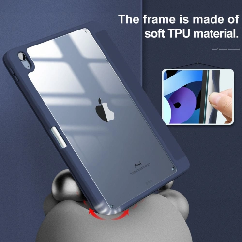Kup Etui Infiland Crystal Case Apple iPad Air 10.9 2020/2022 (a 4-a și a 5-a generație) / iPad Air 11 2024 (a 6-a generație) Albastru închis - INF007NAVBLU - {ean13} - Sklep Home Screen