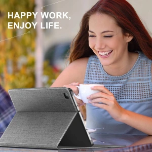 Etui Infiland Classic Stand Samsung Galaxy Tab S6 Lite 10.4 2022/2020 Šedá