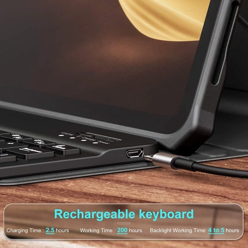 Kup Case Infiland Keyboard Stand Samsung Galaxy Tab A7 10.4 Schwarz - INF012BLK - {ean13} - Sklep Home Screen