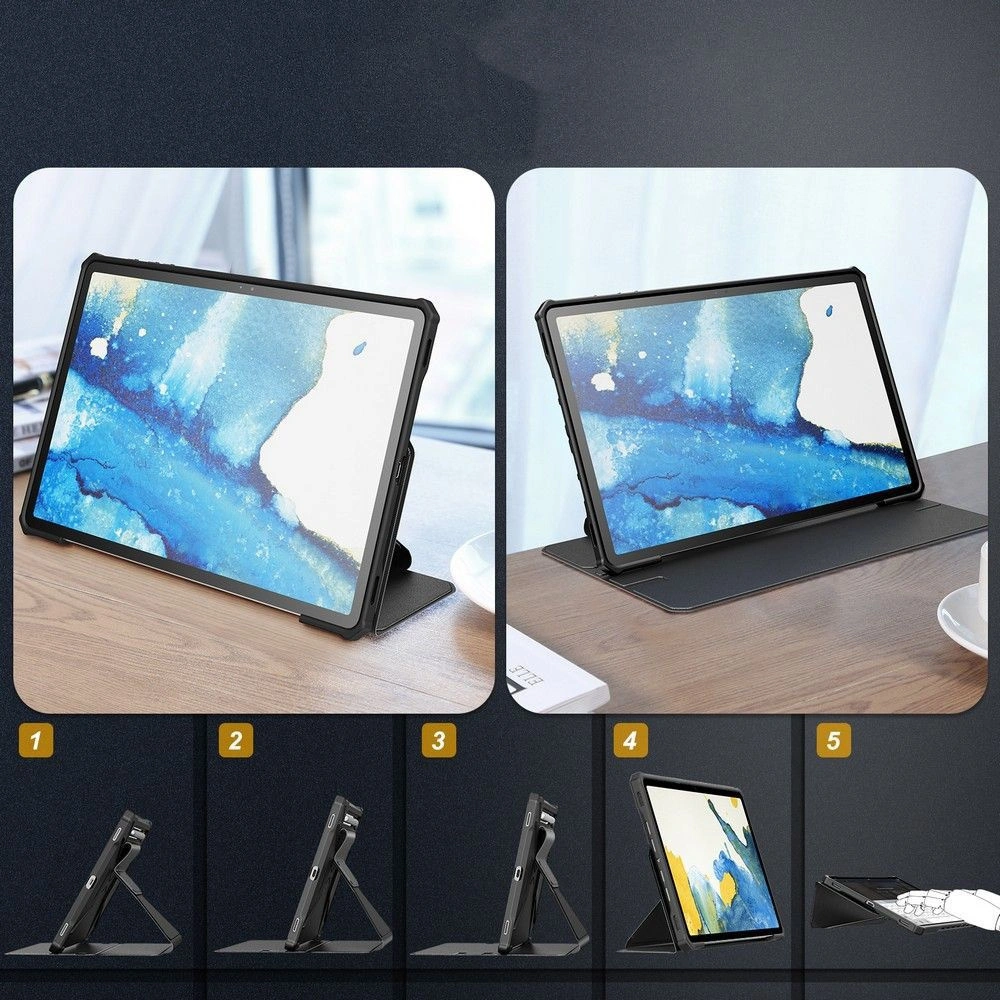 Etui Infiland Multiple Angles Samsung Galaxy Tab S7 FE 5G 12.4 Black