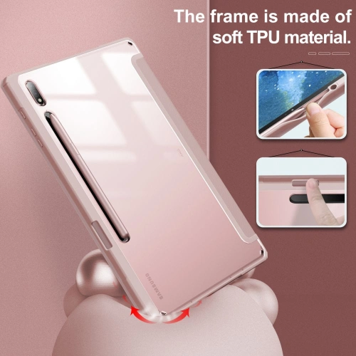Buy Infiland Crystal Case Samsung Galaxy Tab S7 FE 5G 12.4 Pink - INF017PNK - {ean13} - Home Screen Store Europe