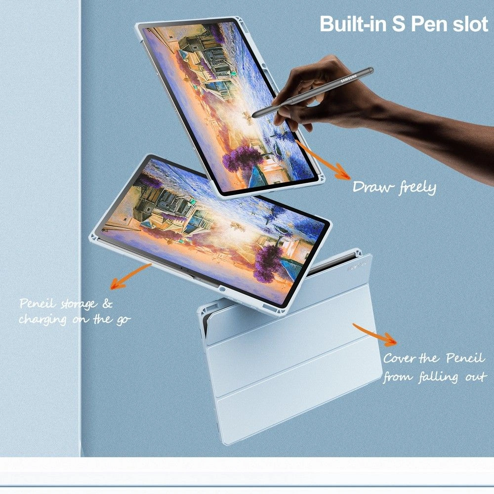 Etui Infiland Crystal Case Samsung Galaxy Tab S7 FE 5G 12.4 Blue