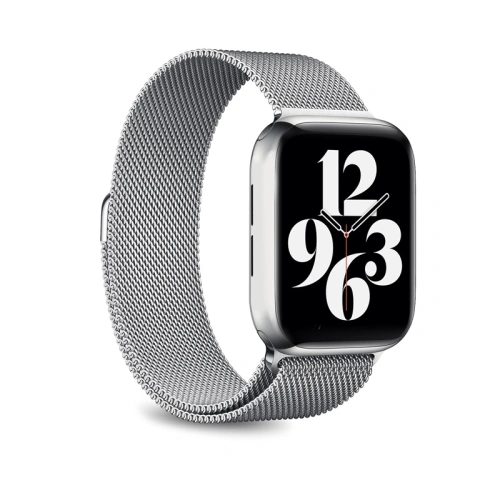 Kup Bransoleta PURO Milanese Magnetic Band Apple Watch 4/5/6/7/SE 44/45mm (stříbrná) - PUR457SLV - {ean13} - Sklep Home Screen