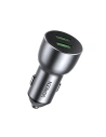 Încărcător auto UGREEN CD213 QC 3.0, 2xUSB, 36W (gri)