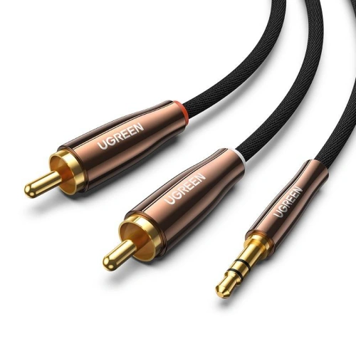 Kup UGREEN AV170 Kabel 2x RCA (Cinch) jack 3.5mm, 0.5m (černý) - UGR992BLK - {ean13} - Sklep Home Screen