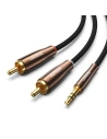 Buy UGREEN AV170 2x RCA cable (Cinch) jack 3.5mm, 1m (black) - UGR995BLK - {ean13} - Home Screen Store Europe