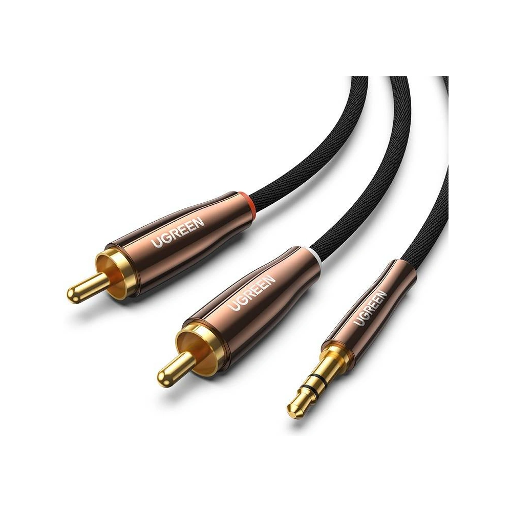 UGREEN AV170 Kabel 2x RCA (Cinch) jack 3.5mm, 1m (czarny)
