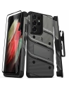 Kup Pancerne etui ZIZO BOLT Series Samsung Galaxy S21 Ultra 5G ze szkłem 9H na ekran + uchwyt z podstawką (Gun Metal Gray) - ZIZ078GNMGRY - {ean13} - Sklep Home Screen