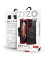 Kup Pancerne etui ZIZO BOLT Series Samsung Galaxy S21 Ultra 5G ze szkłem 9H na ekran + uchwyt z podstawką (Black & Red) - ZIZ079BLKRED - {ean13} - Sklep Home Screen