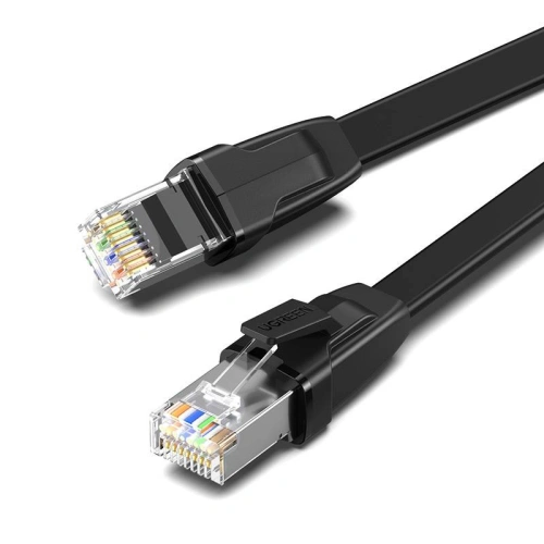 Kup UGREEN NW134 Plochý síťový kabel s kovovými konektory, Ethernet RJ45, Cat.8, U/FTP, 3m (černý) - UGR1013BLK - {ean13} - Sklep Home Screen