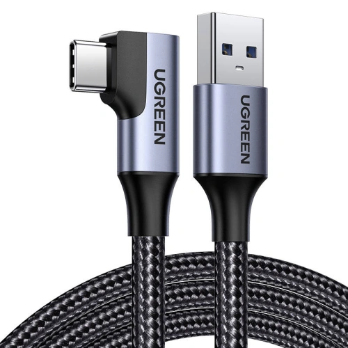 Kup Cablu USB la USB-C, unghiular UGREEN US385, 3A, 1m (negru) - UGR1043BLK - {ean13} - Sklep Home Screen