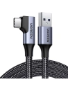 Kabel USB do USB-C, úhlový UGREEN US385, 3A, 1m (černý)