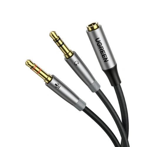 Buy UGREEN AV192 3.5mm Female to 2 male audio cable (grey) - UGR1047GRY - {ean13} - Home Screen Store Europe