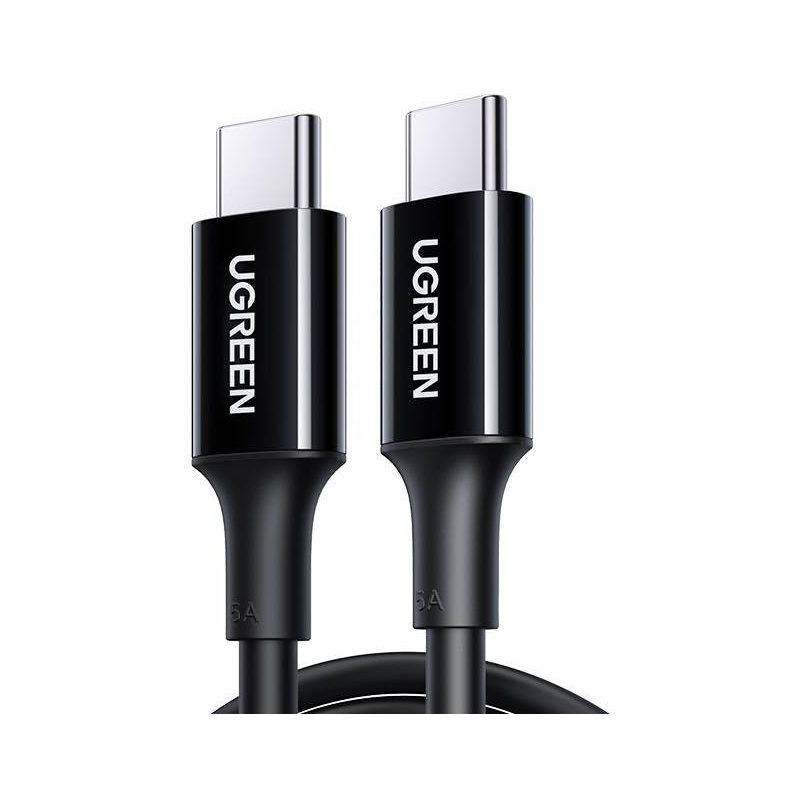 Kabel USB-C do USB-C UGREEN US300, 100W, 5A, 2m (czarny)