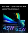 Kup Síťová nabíječka Spigen PE2007 PowerArc 2-portová síťová nabíječka PD 60W QC 3.0 bílá - SPN1706WHT - {ean13} - Sklep Home Screen