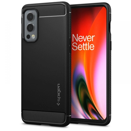 Kup Case Spigen Rugged Armor OnePlus Nord 2 5G Matt Schwarz - SPN1708BLK - {ean13} - Sklep Home Screen