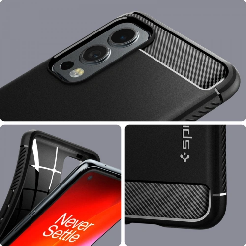 Kup Case Spigen Rugged Armor OnePlus Nord 2 5G Matt Schwarz - SPN1708BLK - {ean13} - Sklep Home Screen