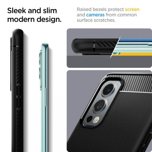 Kup Case Spigen Rugged Armor OnePlus Nord 2 5G Matt Schwarz - SPN1708BLK - {ean13} - Sklep Home Screen