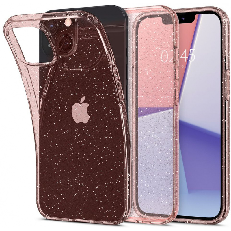 Etui Spigen Liquid Crystal Apple iPhone 13 mini Glitter Rose