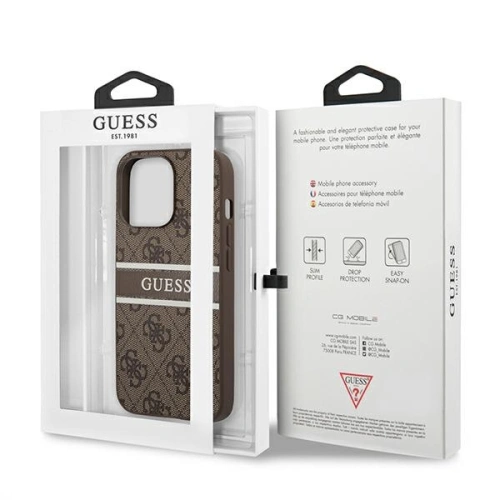 Kup Etui Guess GUHCP13X4GDBR Apple iPhone 13 Pro Max hnědý/brown hardcase 4G Stripe - GUE1242BR - {ean13} - Sklep Home Screen