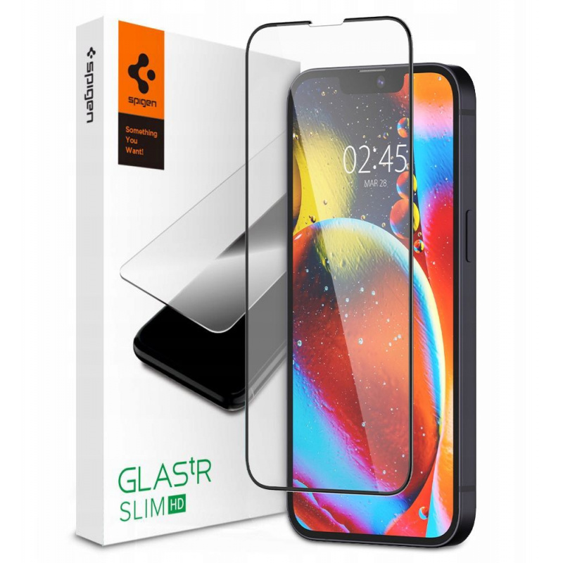 Szkło hartowane Spigen GLAS.tR Slim Apple iPhone 13 Pro Max Black