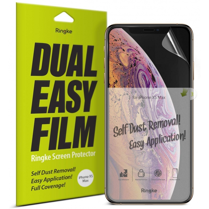 Folia Ringke Dual Easy Full Cover iPhone XS/X 5.8 Case Friendly