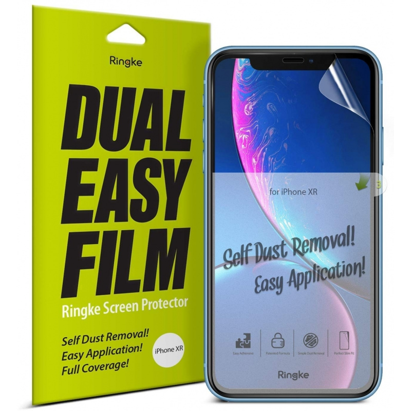 Folia Ringke Dual Easy Full Cover iPhone XR 6.1 Case Friendly