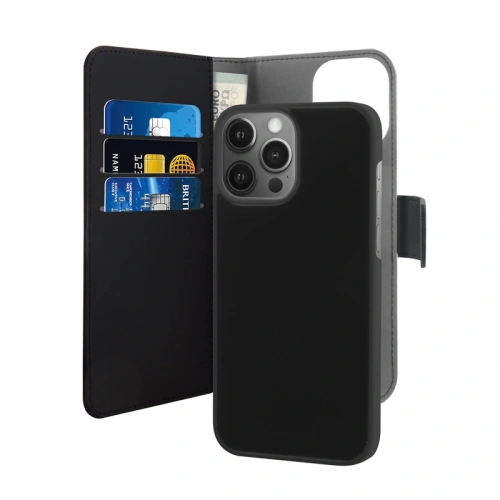 Kup Etui PURO Wallet Detasabil 2 în 1 pentru Apple iPhone 13 Pro Max (negru) - PUR488BLK - {ean13} - Sklep Home Screen