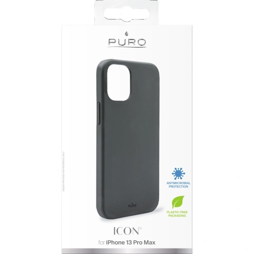 Kup Etui PURO ICON Anti-Microbial pentru Apple iPhone 13 Pro Max (negru) - PUR489BLK - {ean13} - Sklep Home Screen