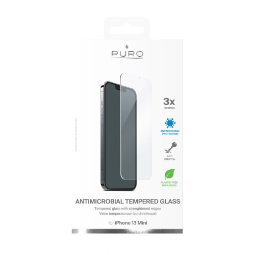 Kup Szkło hartowane PURO Glass Anti-Bacterial Apple iPhone 13 mini - PUR495 - {ean13} - Sklep Home Screen
