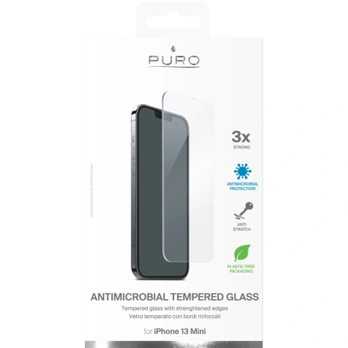 Kup Szkło hartowane PURO Glass Anti-Bacterial Apple iPhone 13 mini - PUR495 - {ean13} - Sklep Home Screen