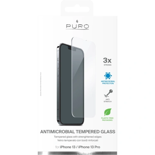 Kup Sklo tvrzené PURO Glass Anti-Bacterial Apple iPhone 16e / 14 / 13 / 13 Pro - PUR496 - {ean13} - Sklep Home Screen