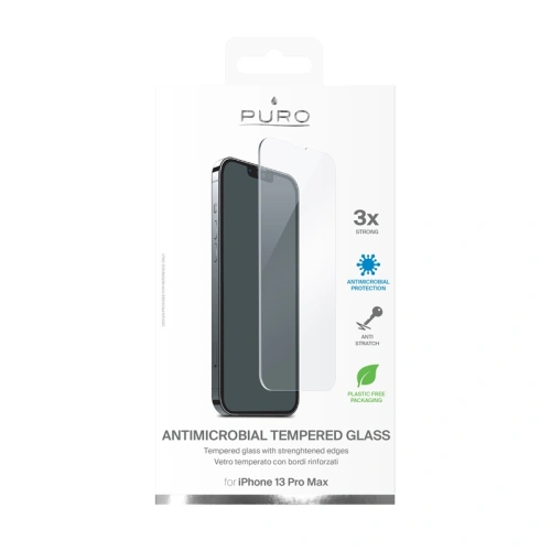 Kup Sticlă întărită PURO Glass Anti-Bacterial Apple iPhone 13 Pro Max - PUR497 - {ean13} - Sklep Home Screen