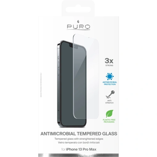 Kup Sticlă întărită PURO Glass Anti-Bacterial Apple iPhone 13 Pro Max - PUR497 - {ean13} - Sklep Home Screen