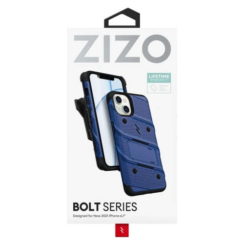 Kup Etui ZIZO BOLT Series Apple iPhone 13 + szkło (niebieski) - ZIZ086BLU - {ean13} - Sklep Home Screen